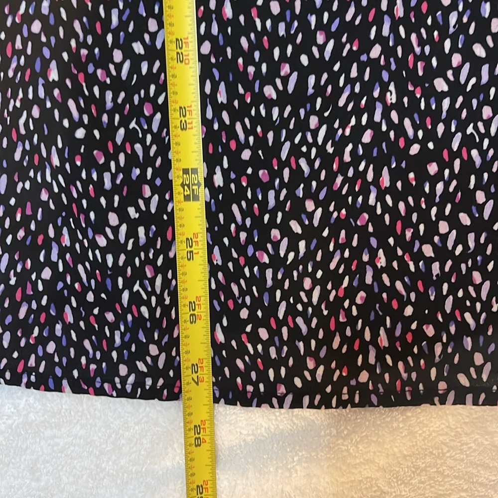Liz Claiborne V-Neck Sleeveless Blue/White/Purple/Pink Blouse Size X-Large EUC - Picture 5 of 5